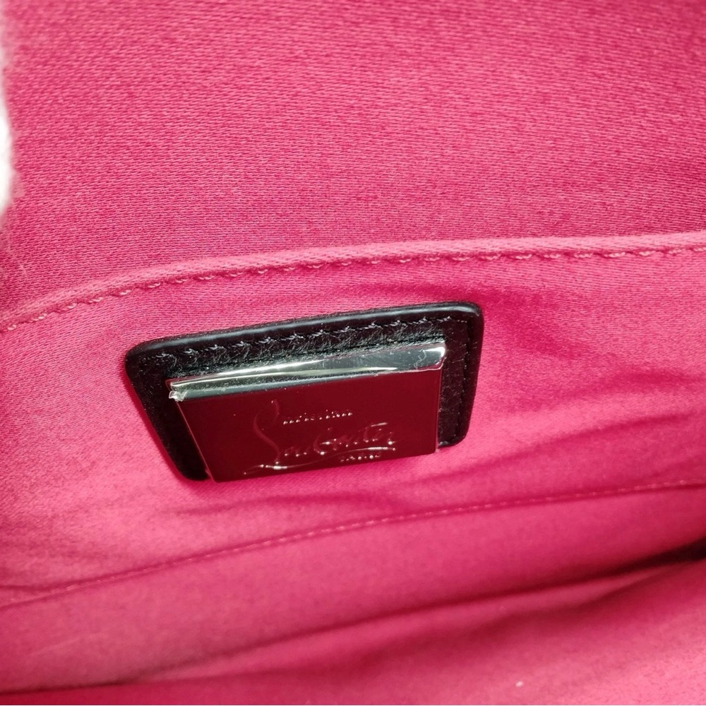 Christian Louboutin Shoulder Bag Black Leather - Picture 9 of 13